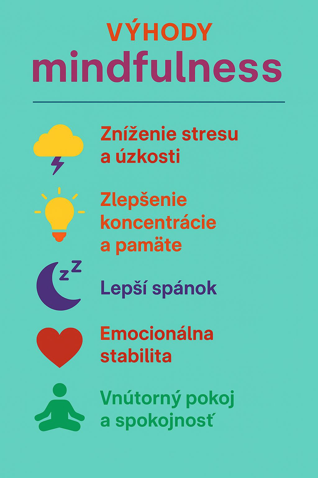 Výhody mindfulness